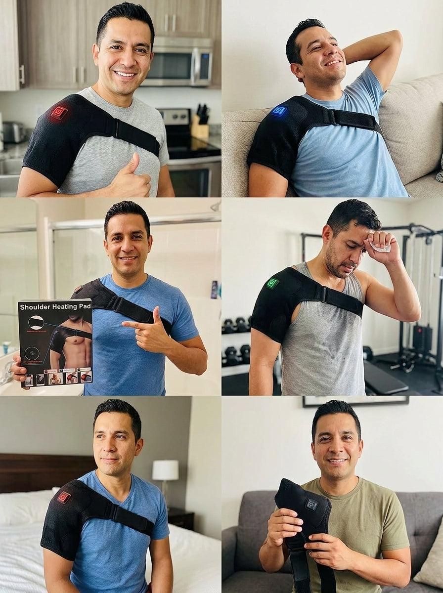 Faja Térmica para Hombro con Calor Terapéutico — Alivio Inmediato del Dolor